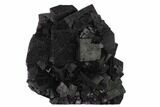 Dark Purple Cubic Fluorite Crystal Cluster - China #132755-1